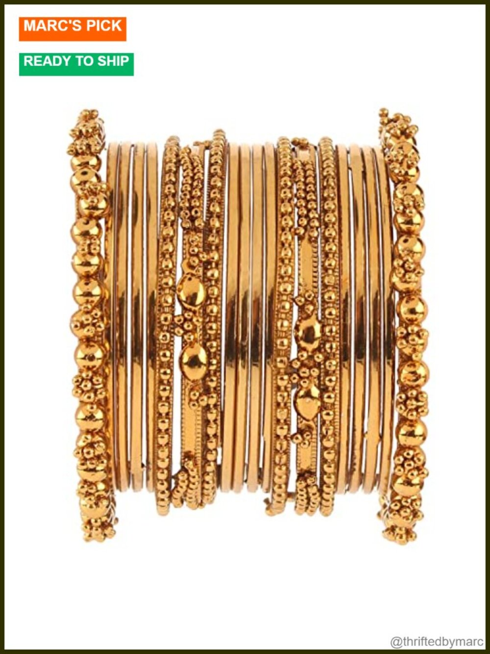 Oxidized Indian Bangle Set Boho Vintage Bracelets 20 Piece Alloy Jewelry